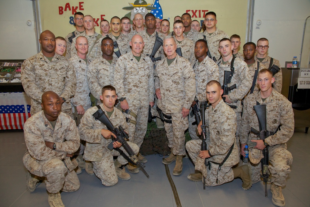 Gen. James F. Amos visits Marines