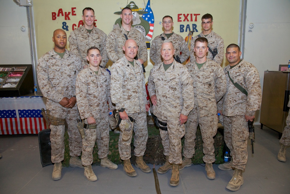 Gen. James F. Amos visits Marines