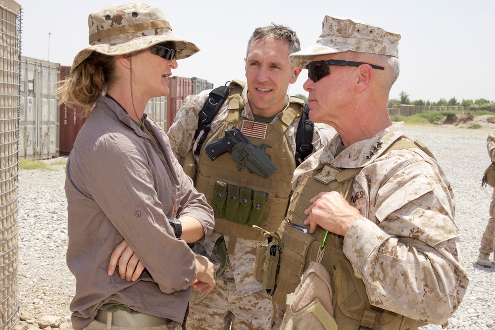 Gen. James F. Amos visits Marines