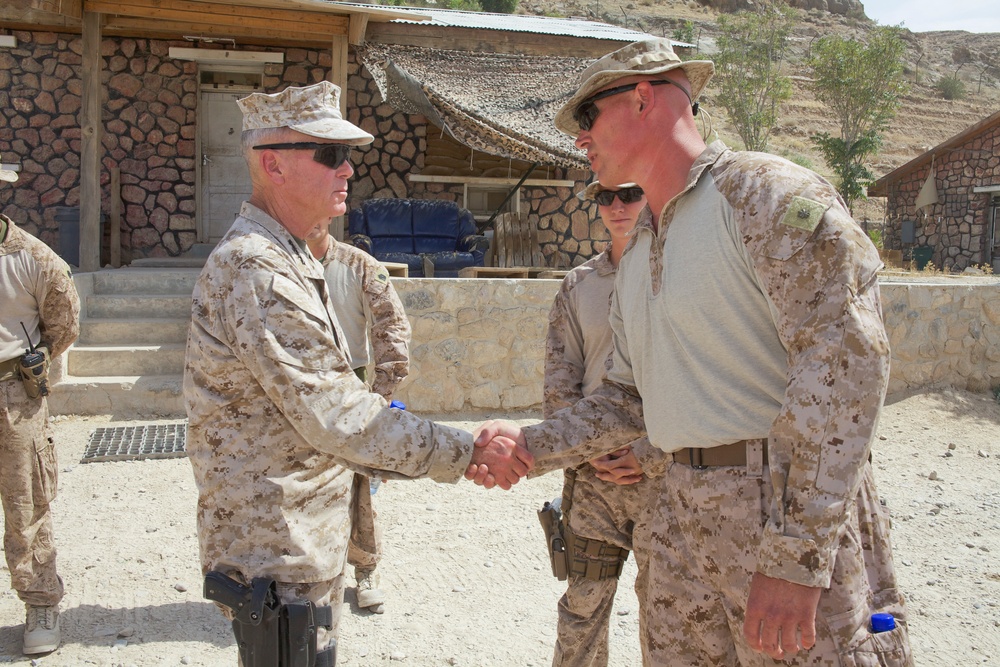 Gen. James F. Amos visits Marines