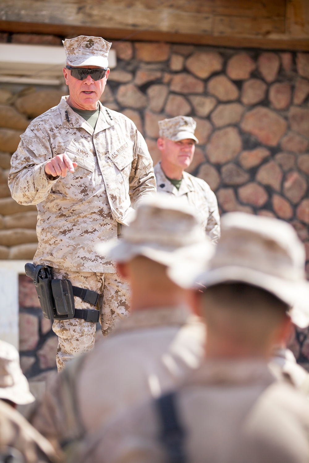 Gen. James F. Amos visits Marines