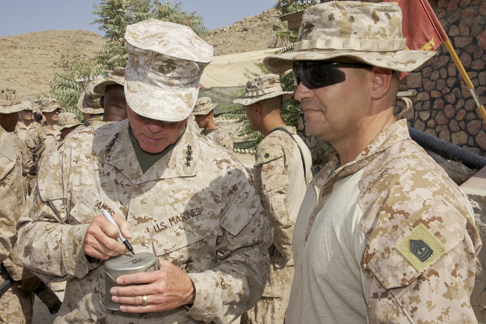 Gen. James F. Amos visits Marines