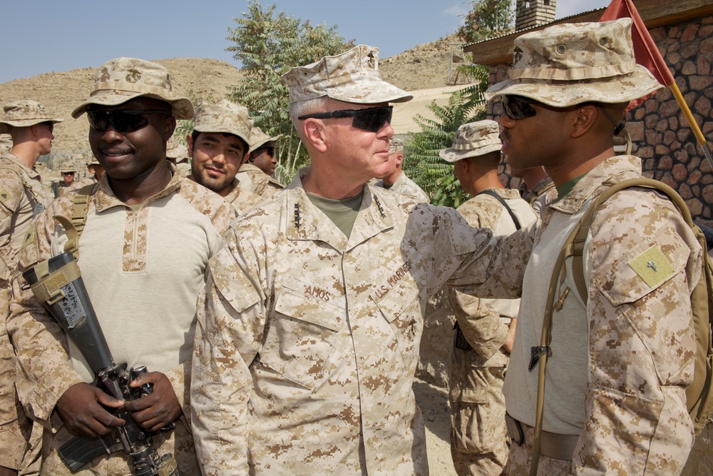 Gen. James F. Amos visits Marines