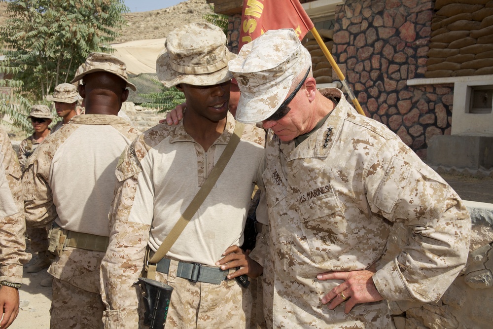 Gen. James F. Amos visits Marines