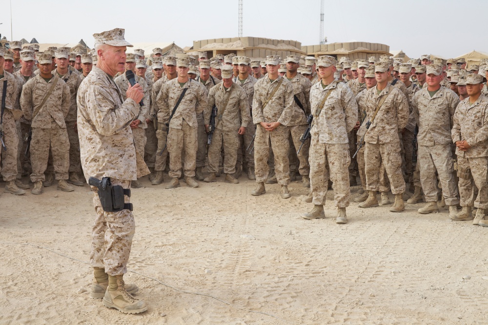 Gen. James F. Amos visits Marines