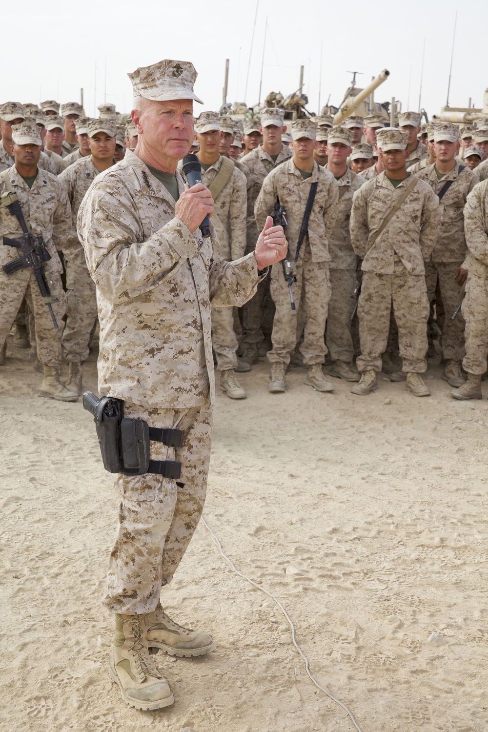 Gen. James F. Amos visits Marines