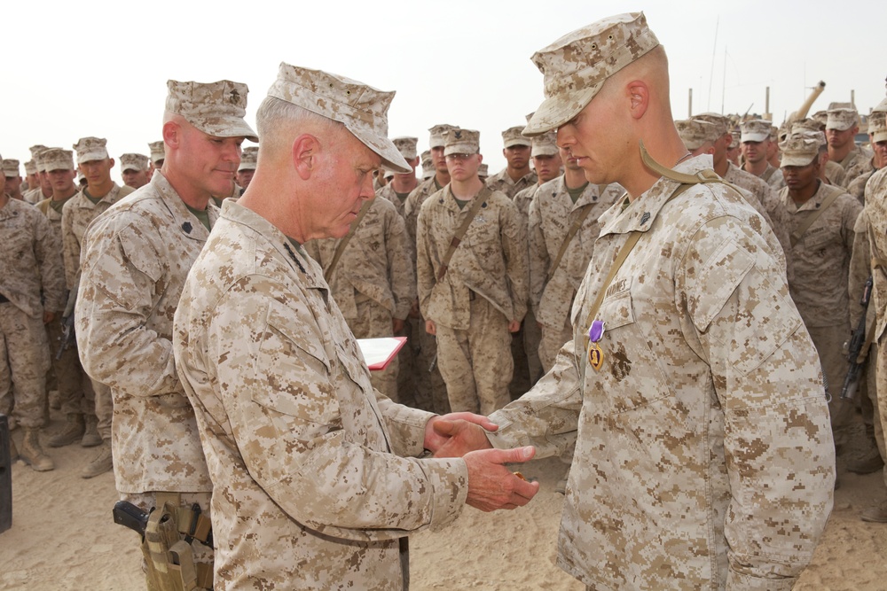 Gen. James F. Amos visits Marines