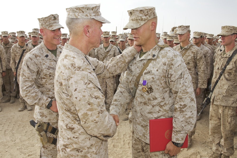 Gen. James F. Amos visits Marines