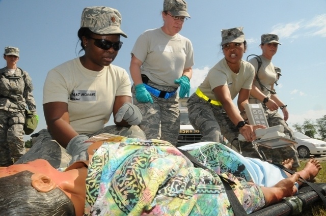 779th Medical Group takes part in Vibrant Response: Set up field hospital for simulated disaster victims