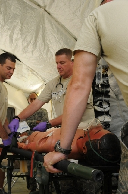 779th Medical Group takes part in Vibrant Response: Set up field hospital for simulated disaster victims