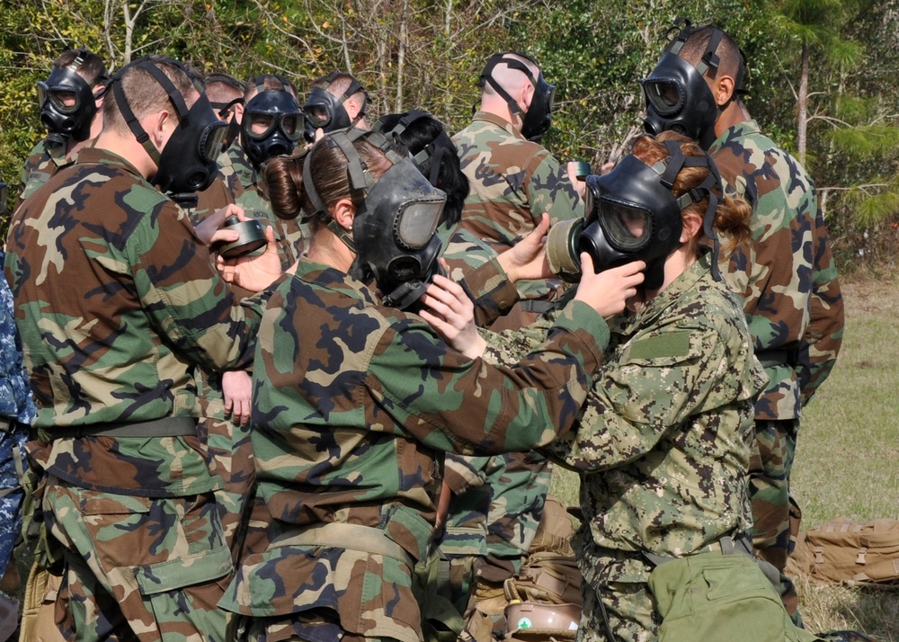 NMCB 133 Seabees conduct CBR drill