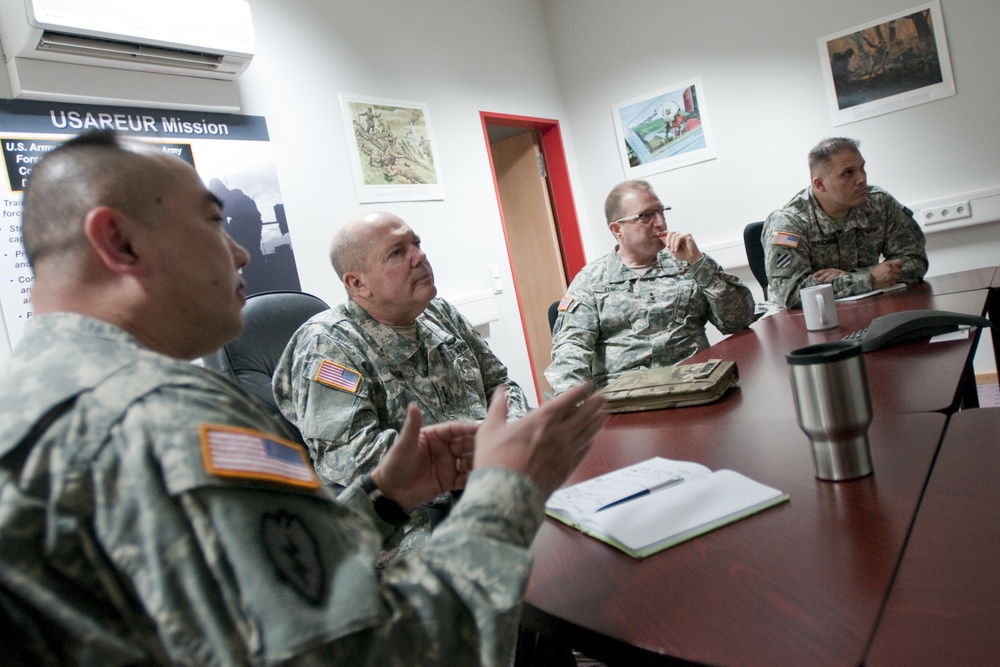 Ingram visits Joint Multinational Training Command