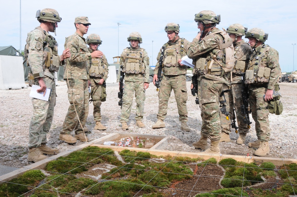 Georgian 32nd Infantry Battalion Mission Rehearsal Exercise