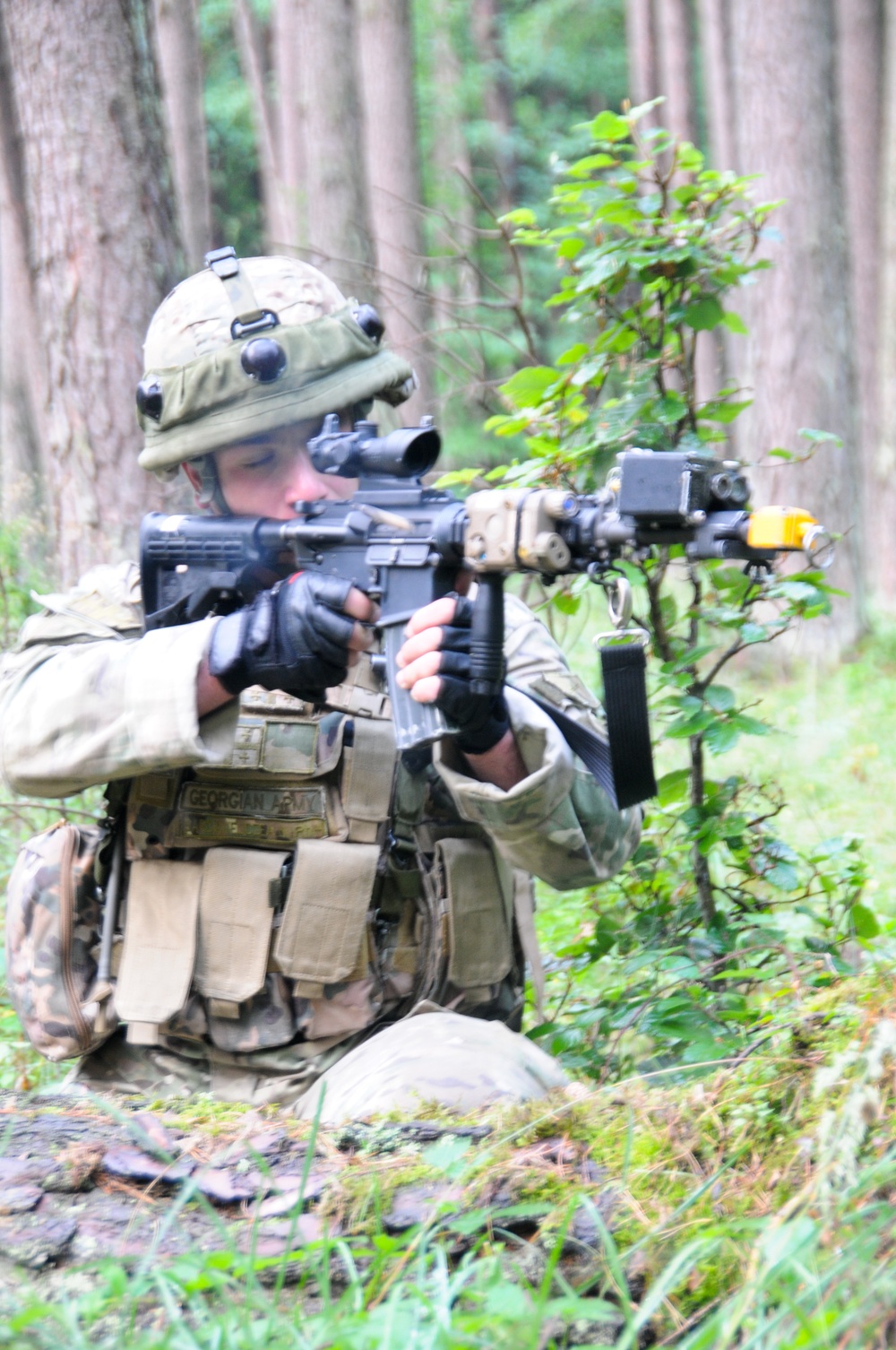 Georgian 32nd Infantry Battalion Mission Rehearsal Exercise