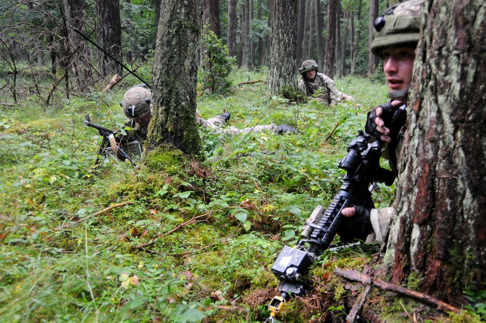 Georgian 32nd Infantry Battalion Mission Rehearsal Exercise