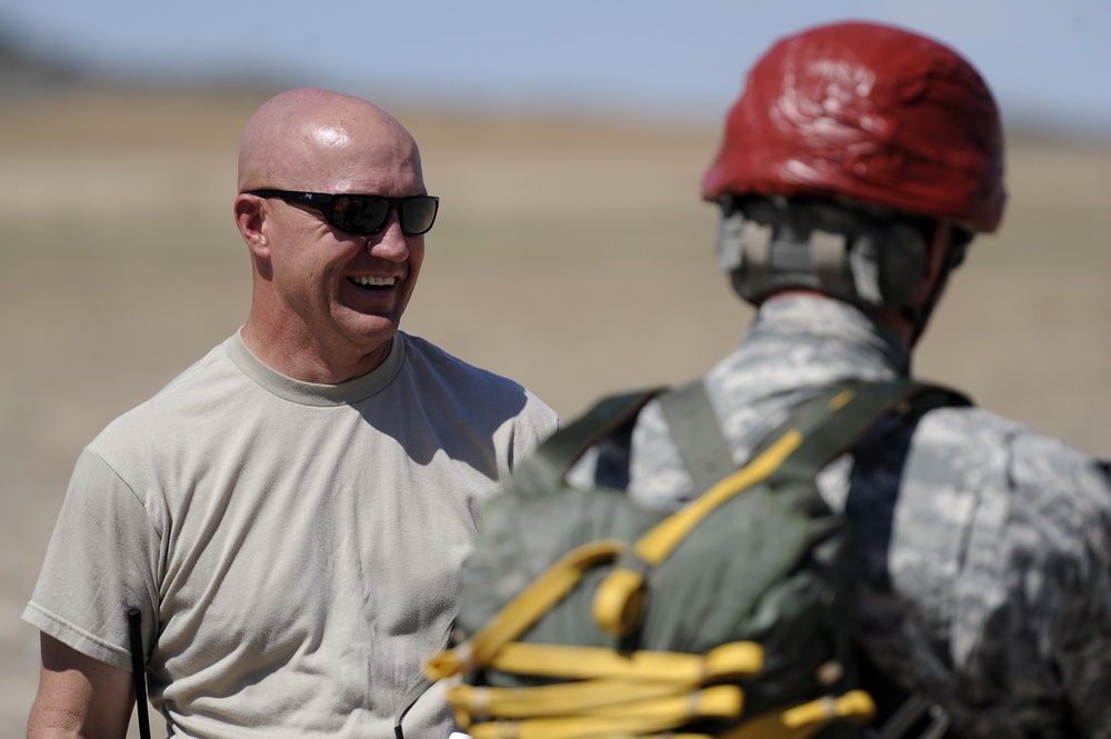 197th Special Troop Company Airborne Jump from Blackhawk