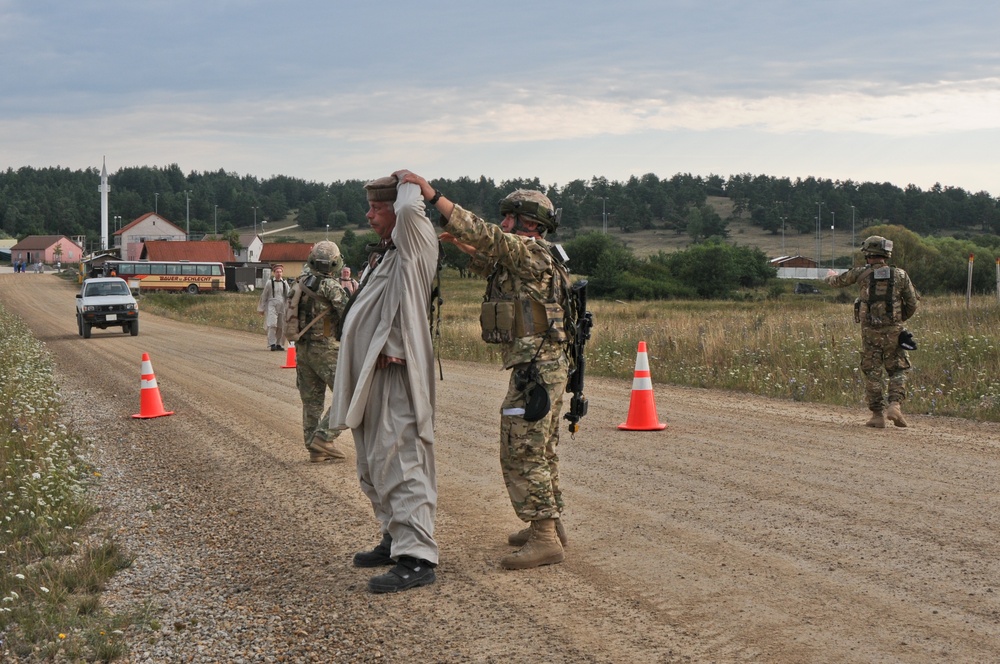 Georgian 32nd Battalion mission rehearsal exercise
