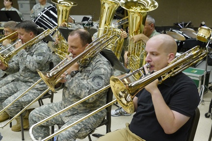 Band soldiers collaborate with music educators at NDSU Symposium