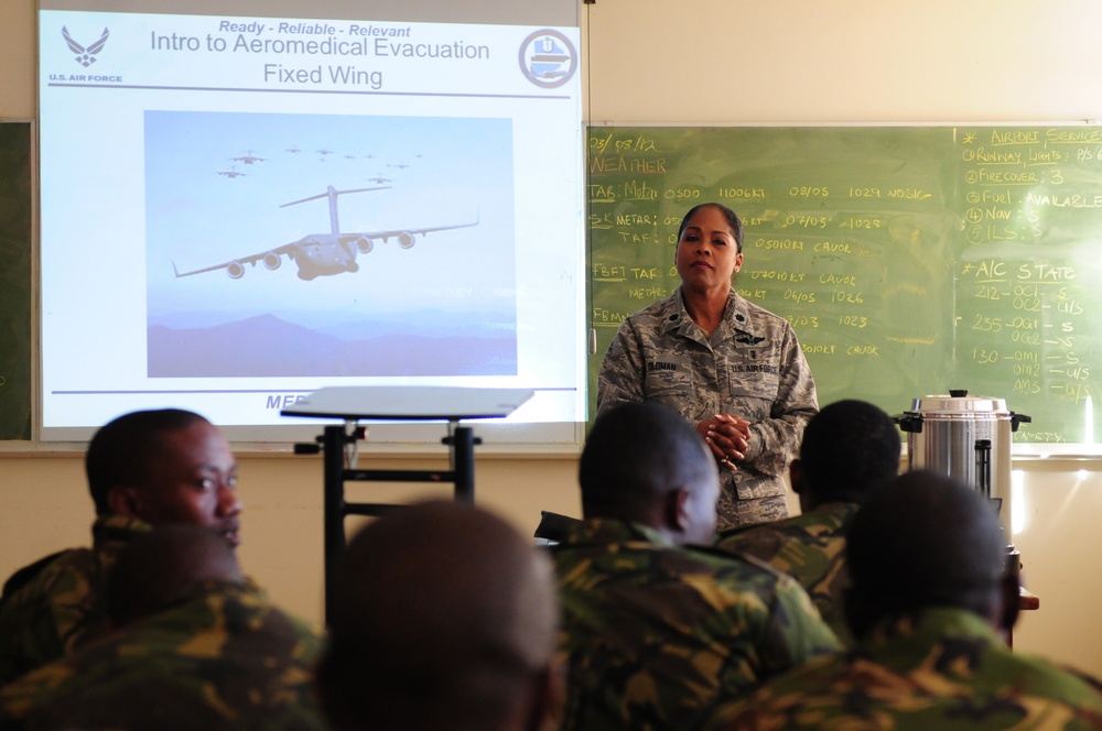 Airmen teach aeromedical evacuation principles during MEDLITE 12