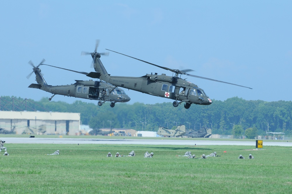 101st Airborne Division rehearses air assault demo