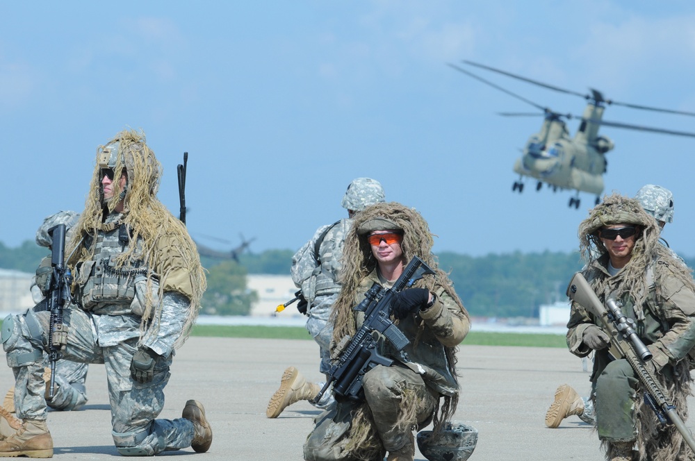 101st Airborne Division rehearses air assault demo