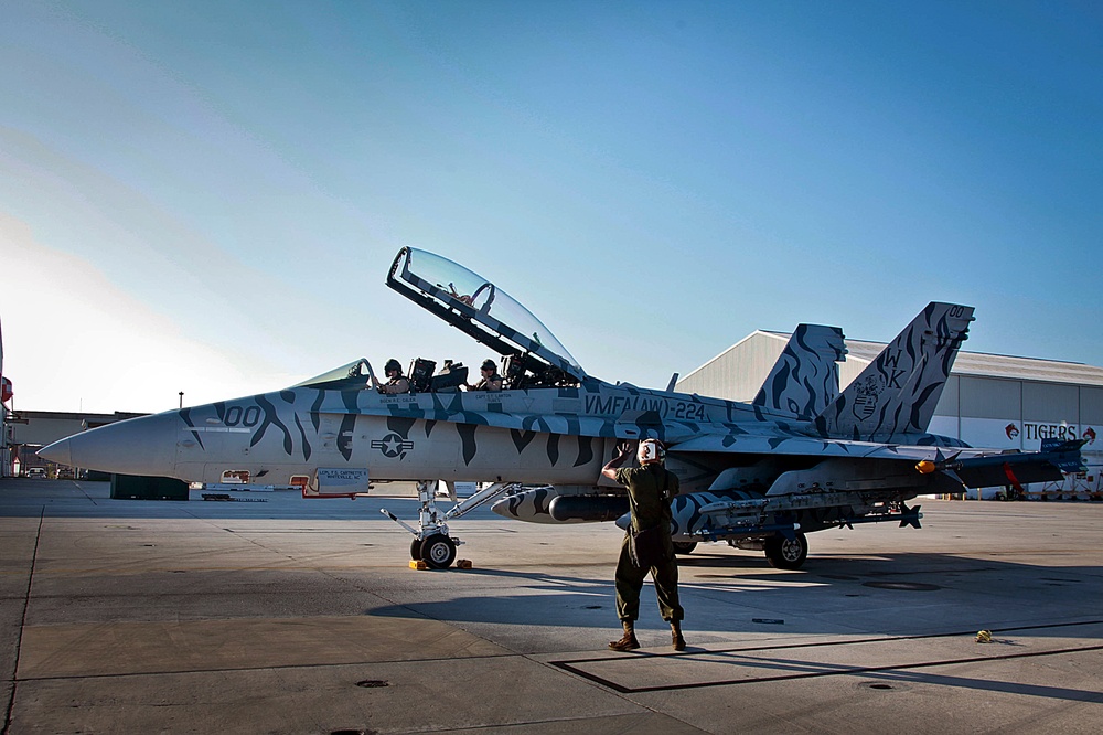 Beaufort fighter squadron visits Cherry Point integrate, conduct combined arms training