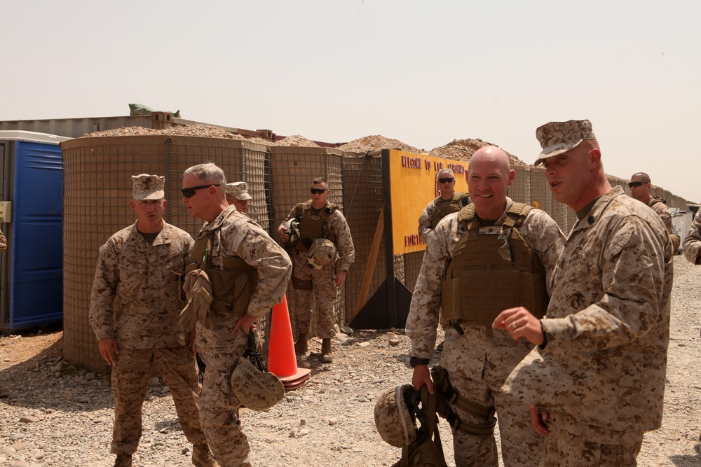 Commandant visits 3/8 Marines at FOB Geronimo