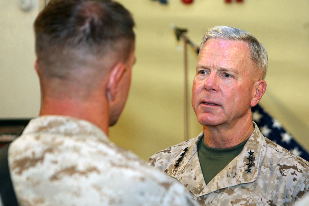 Commandant visits 3/8 Marines at FOB Geronimo