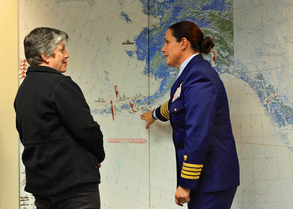 Coast Guard hosts DHS Sec Napolitano