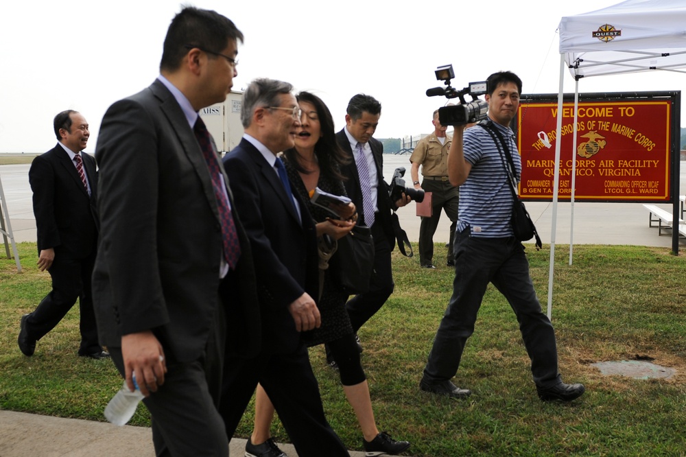 Defense Minister Satoshi Morimoto visit