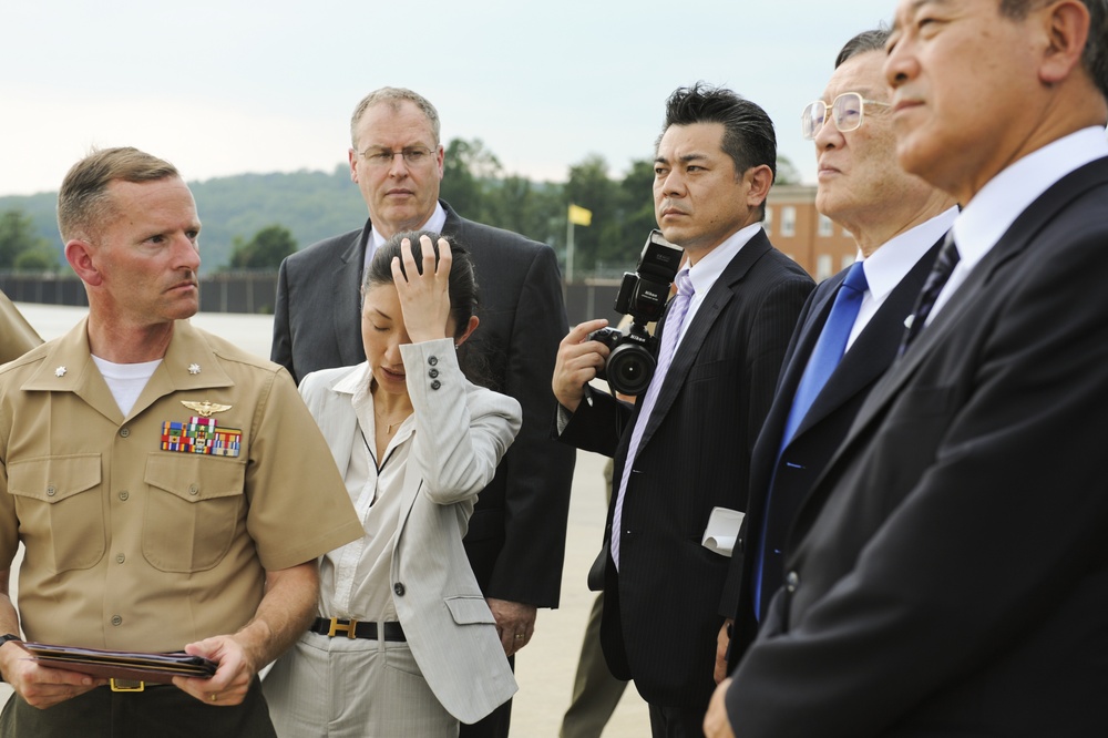 Defense Minister Satoshi Morimoto visit