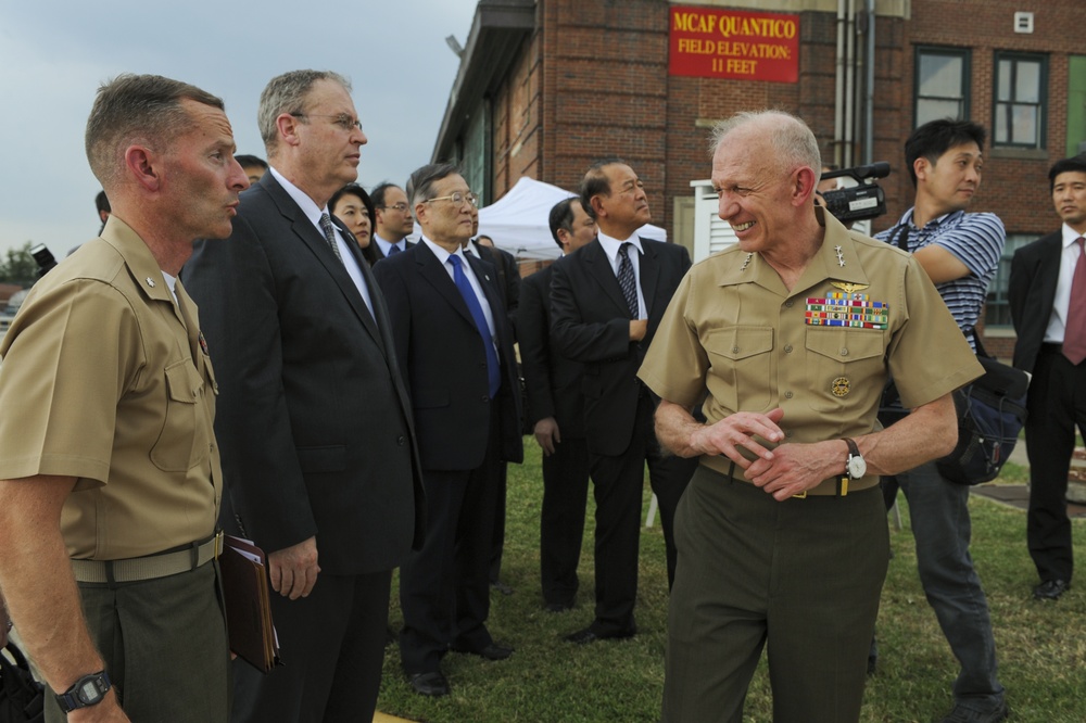 Defense Minister Satoshi Morimoto visit