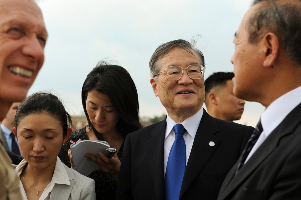 Defense Minister Satoshi Morimoto visit