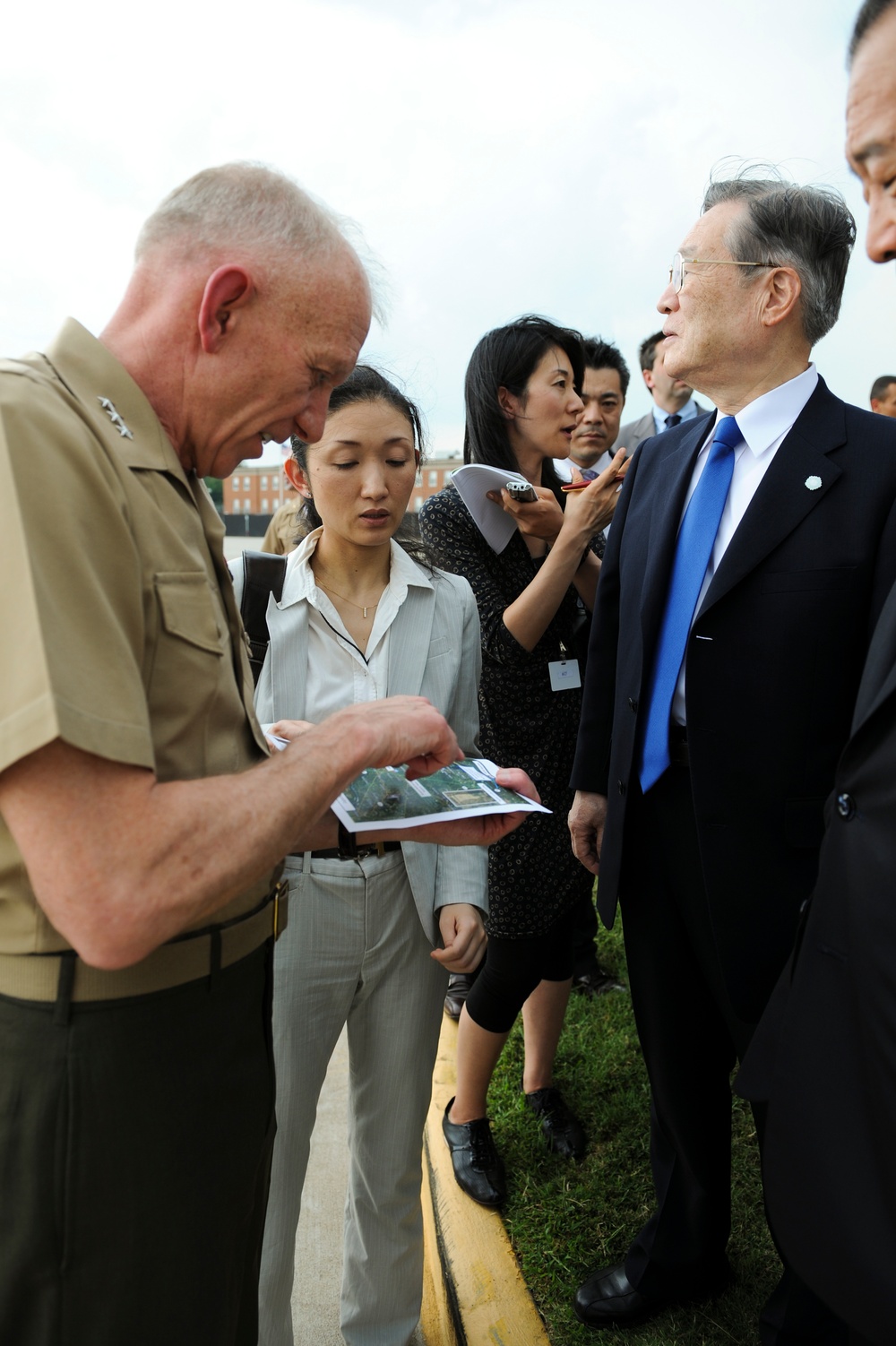 Defense Minister Satoshi Morimoto visit