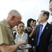 Defense Minister Satoshi Morimoto visit