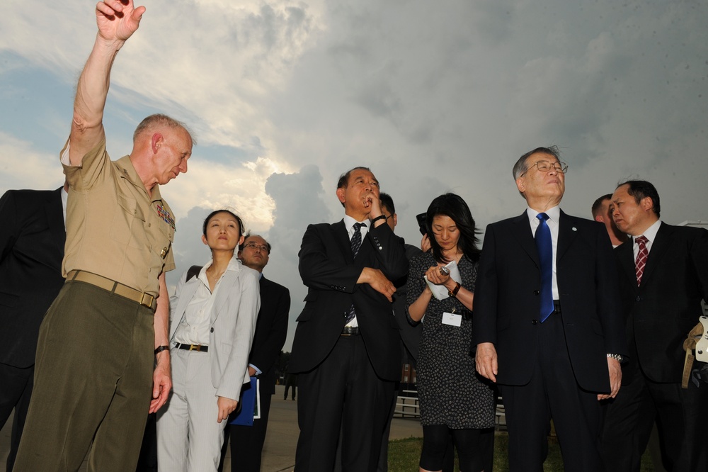 Defense Minister Satoshi Morimoto visit