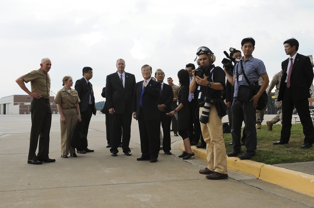 Defense Minister Satoshi Morimoto visit