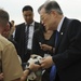 Defense Minister Satoshi Morimoto visit