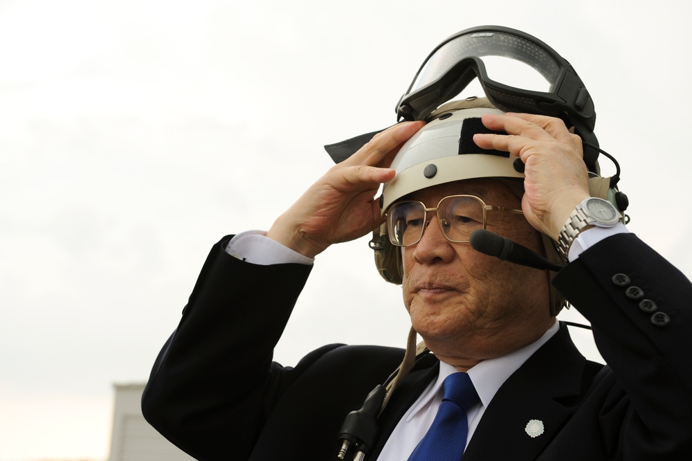 Defense Minister Satoshi Morimoto visit