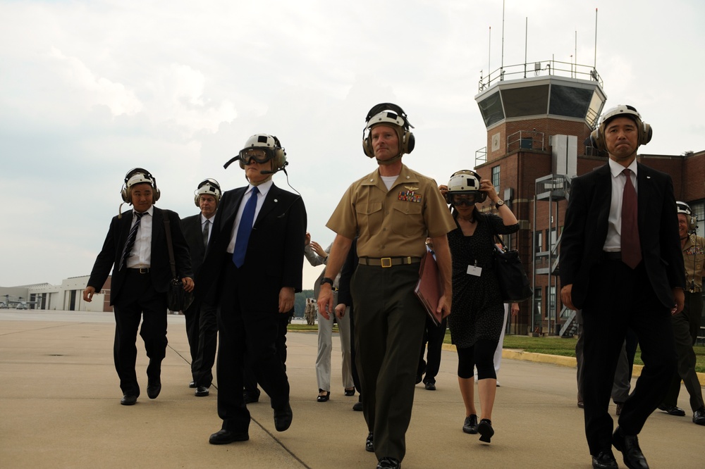 Defense Minister Satoshi Morimoto visit