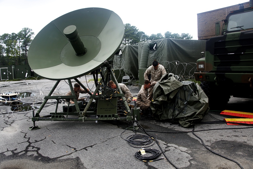 Comms Up! MWCS-28 serves as the wing’s digital backbone during Exercise Spartan Xiphos