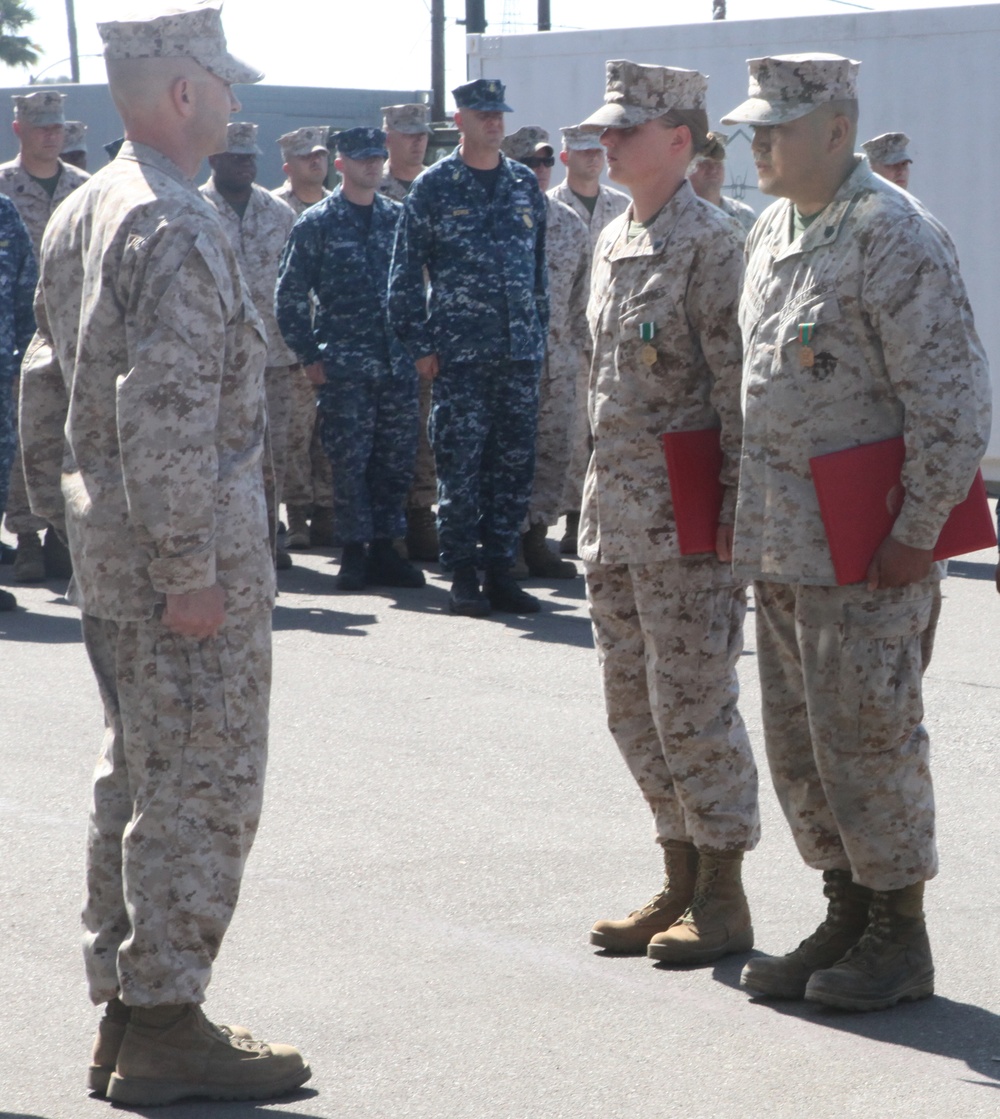 Marines awarded for life-saving actions