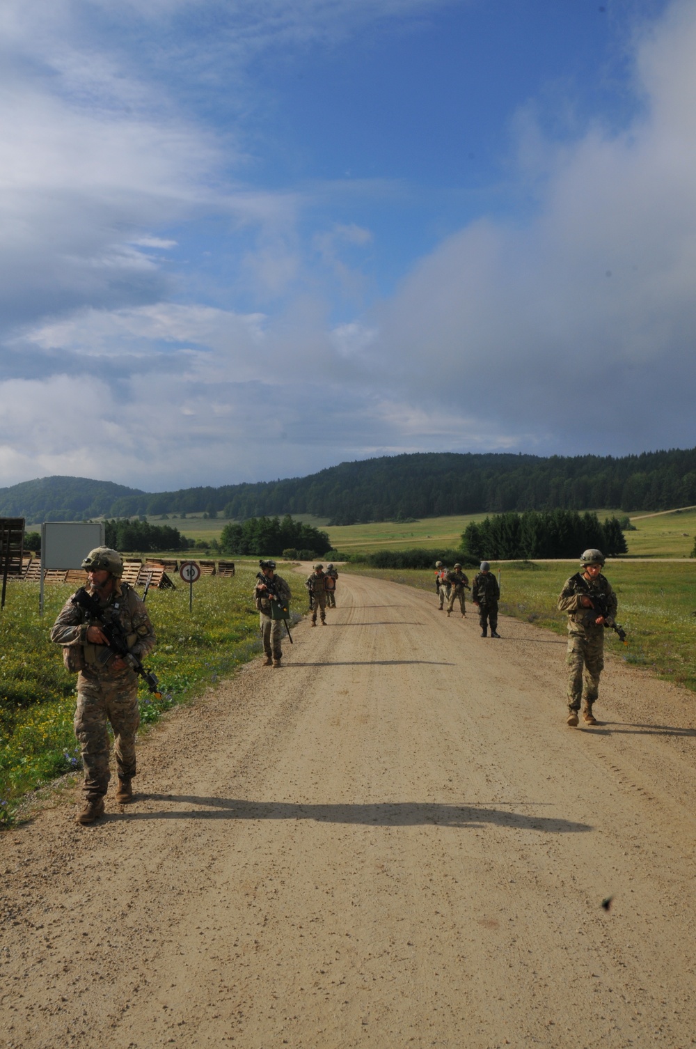 Georgian 12th Infantry Battalions mission rehearsal exercise