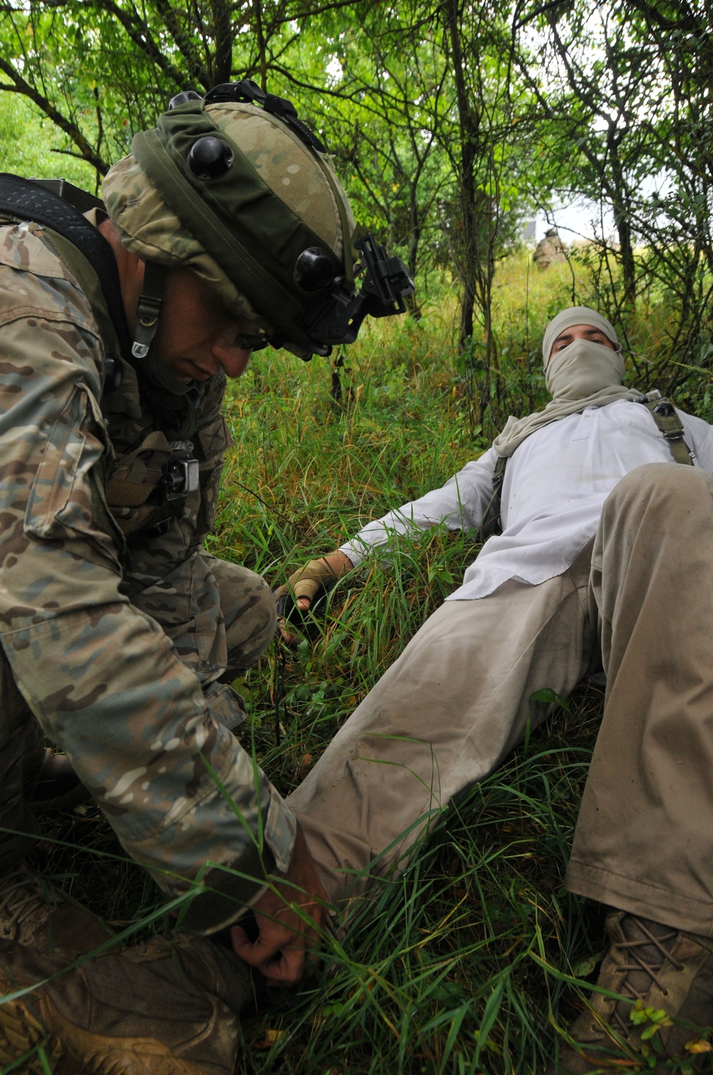 Georgian 12th Infantry Battalions mission rehearsal exercise