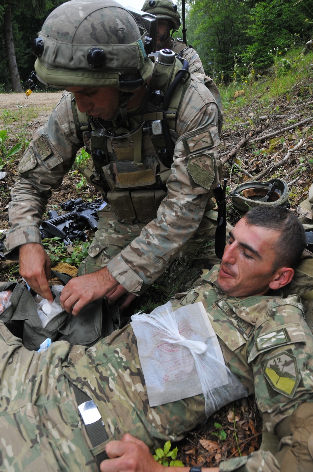 Georgian 12th Infantry Battalions mission rehearsal exercise