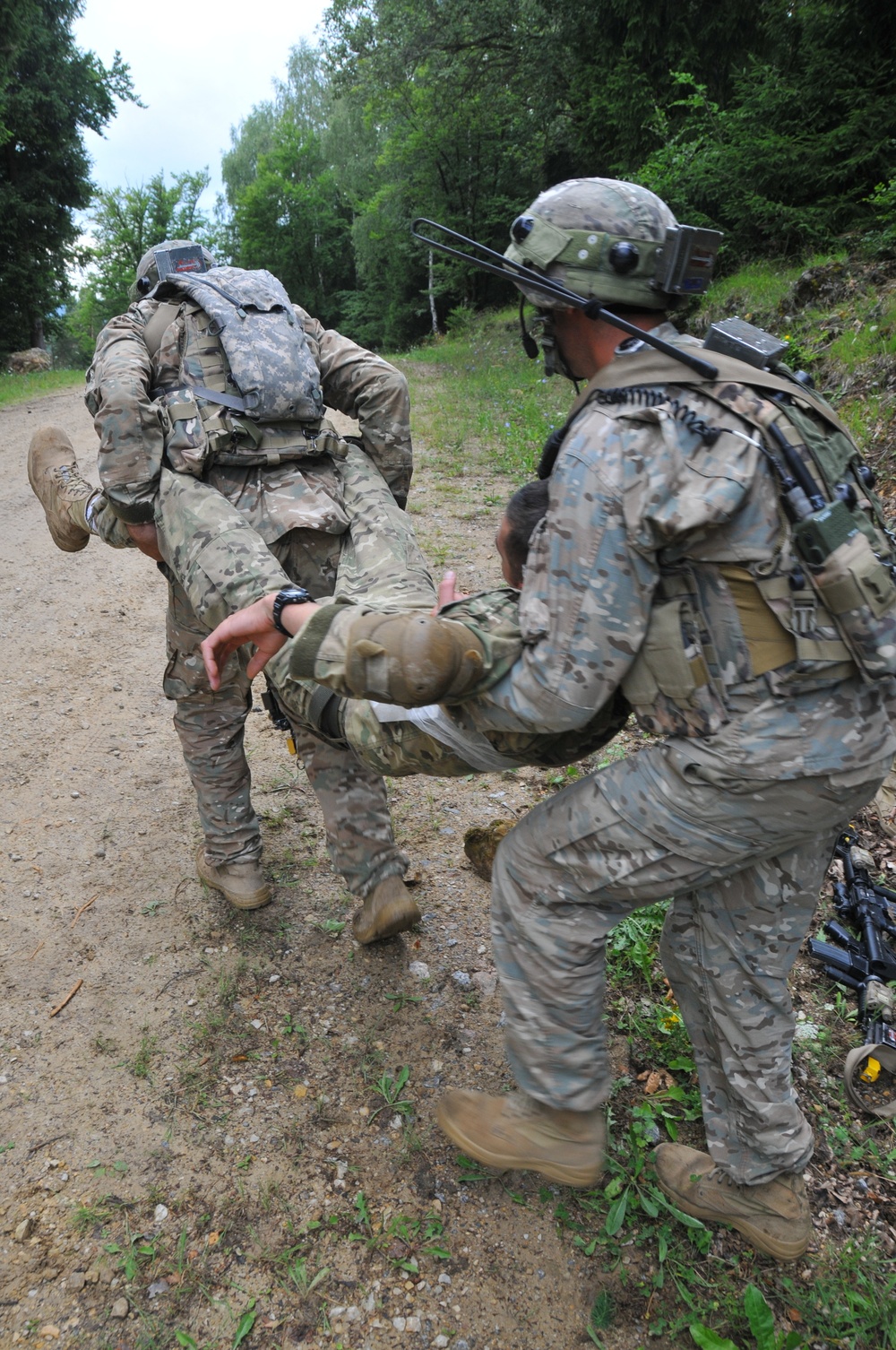 Georgian 12th Infantry Battalions mission rehearsal exercise