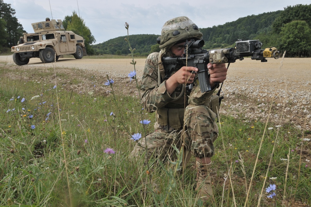 Georgian 12th Light Infantry Battalion mission rehearsal exercise