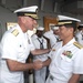 Vice Admiral Yasushi Matsushita visits 7th Fleet flagship USS Blue Ridge in Hakata, Japan