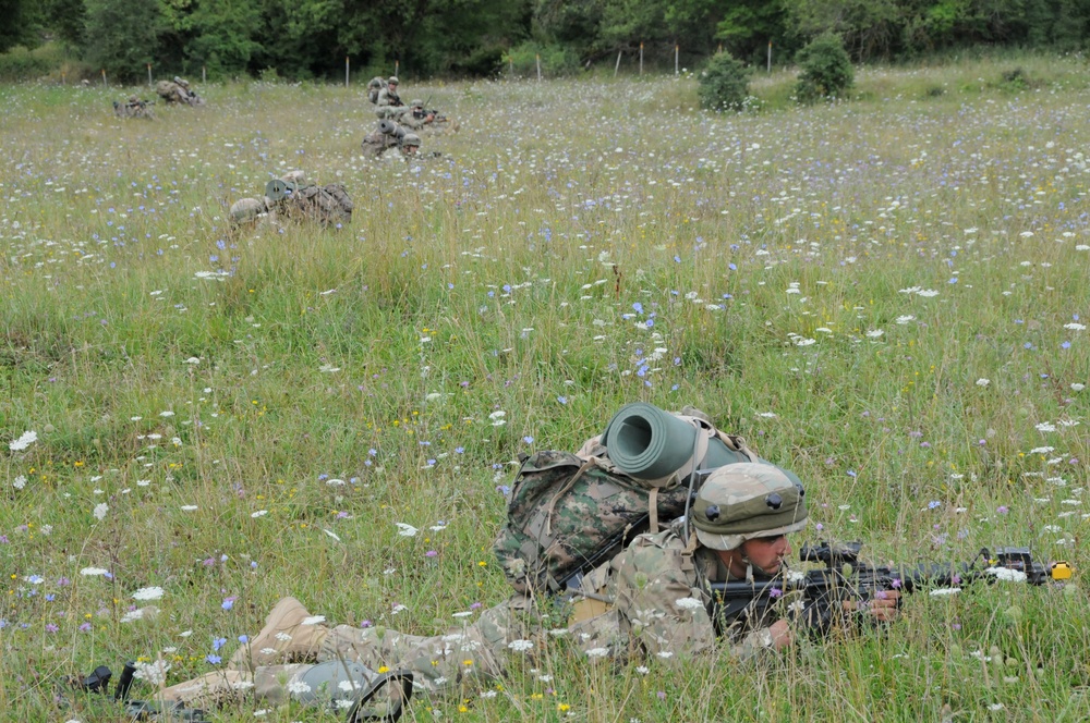 Georgian 32nd and 43rd Infantry Battalions Mission Rehearsal Exercise