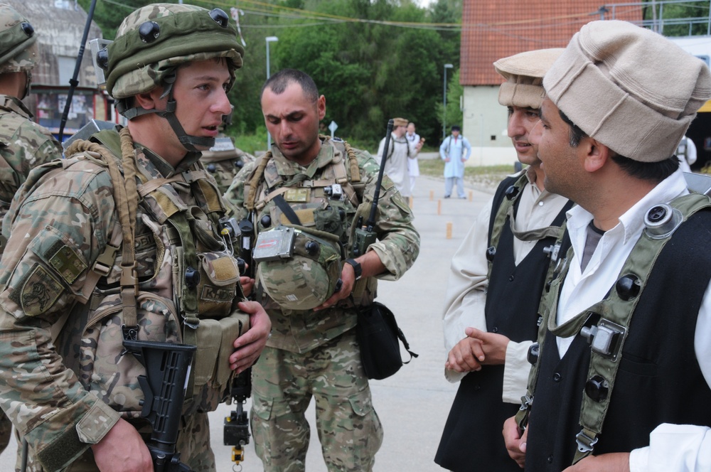 Georgian 32nd and 43rd Infantry Battalions Mission Rehearsal Exercise